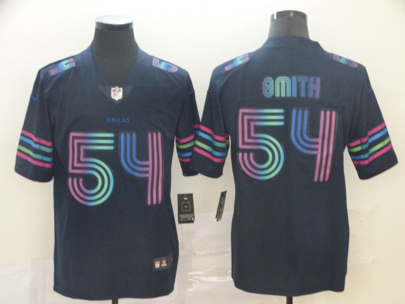 Men's Dallas Cowboys Jaylon Smith #54 Navy City Edition Game Jerseys
