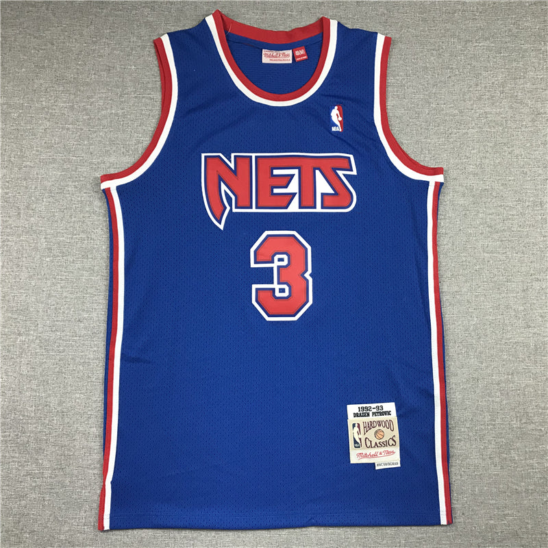 Men's Brooklyn Nets Drazen Petrovic 1992-93 Hardwood Classics Swingman Jerseys