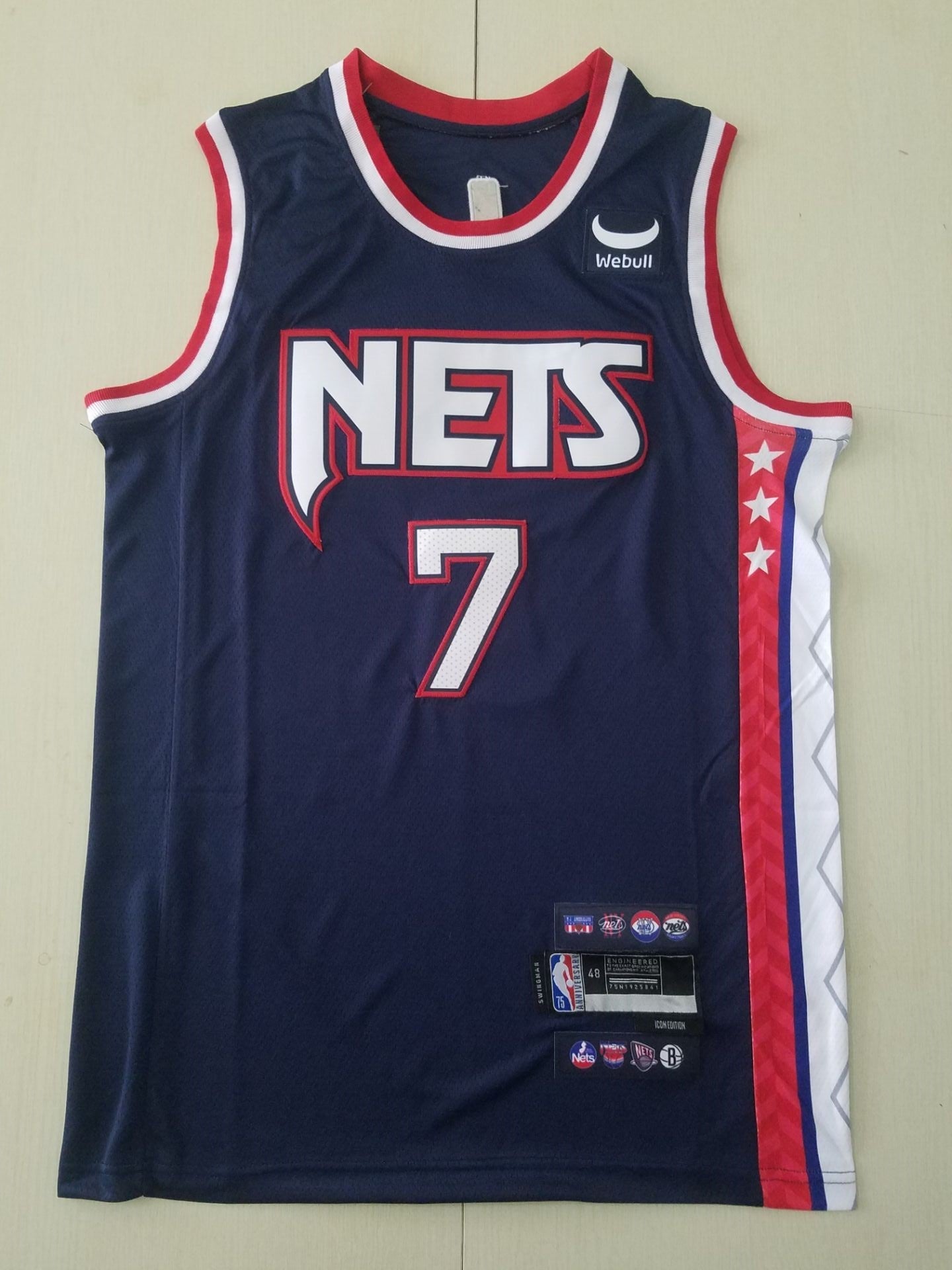 Men's Brooklyn Nets Kevin Durant Navy 2021/22 Swingman Jerseys - City Edition