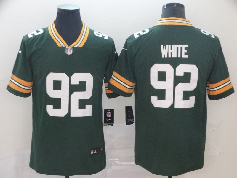 Men's Green Bay Packers Reggie White #92 Green Game Jerseys