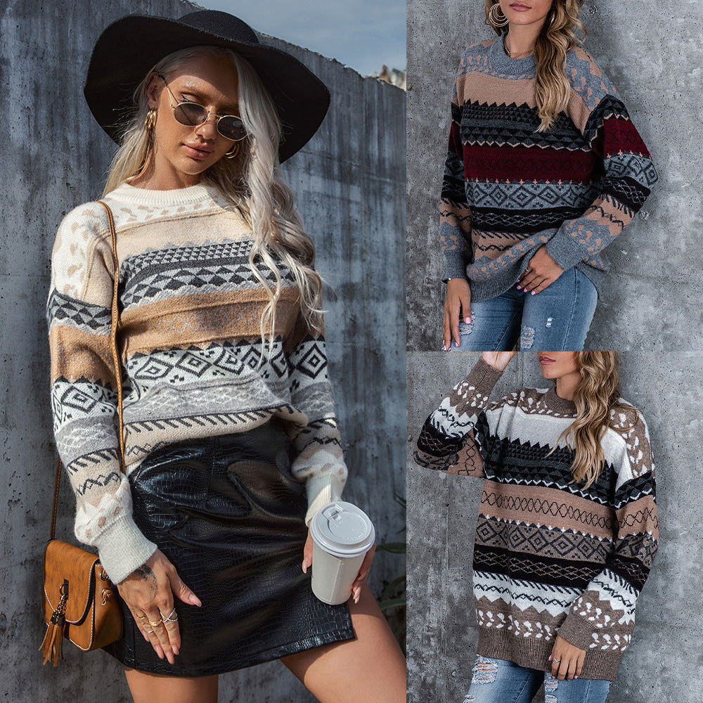 Fashionable Apparel Round Neck Pullover For Women