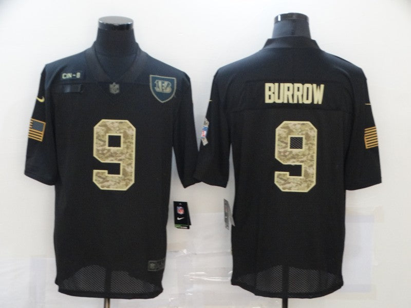 Men's Cincinnati Bengals #9 Joe Burrow Authentic Player Jerseys