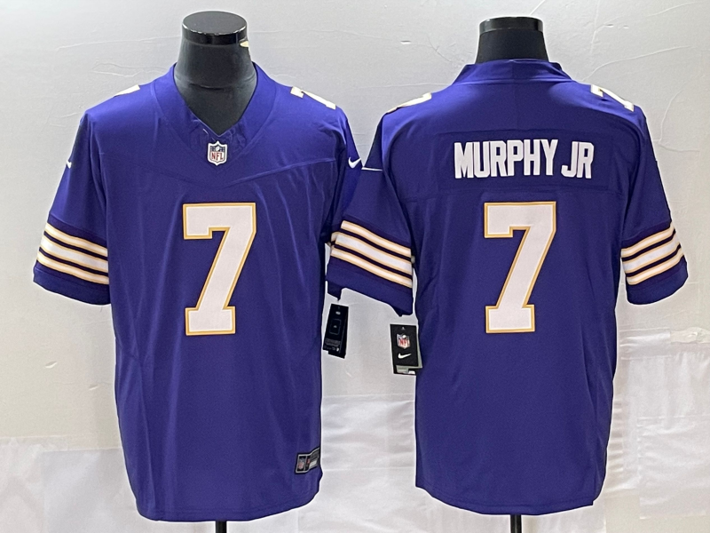 Men's Minnesota Vikings Byron Murphy Jr. #7 Purple Classic Player Game Jerseys