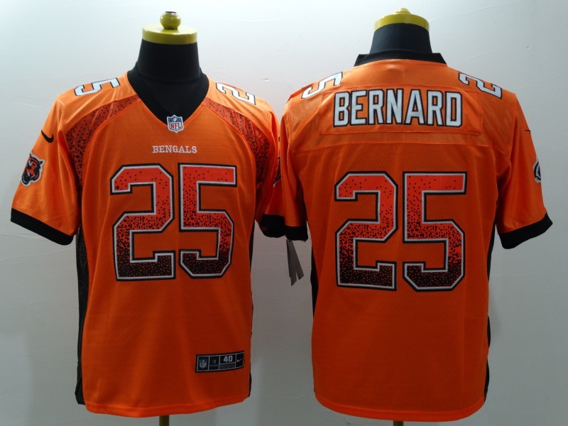 Men's Cincinnati Bengals Giovanni Bernard #25 Orange Game Jerseys