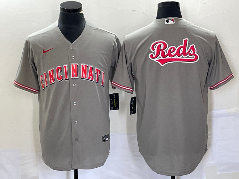 Men's Cincinnati Reds Gray Replica Team Jerseys