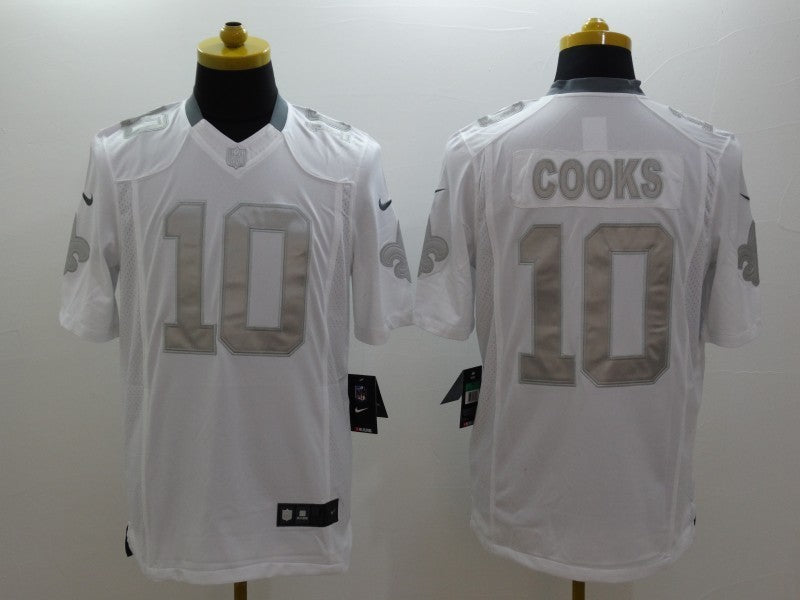 Men's New Orleans Saints Brandin Cooks #10 White Game Jerseys