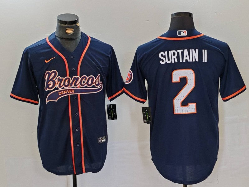 Men's Denver Broncos Patrick Surtain II #2 Navy Player Jerseys