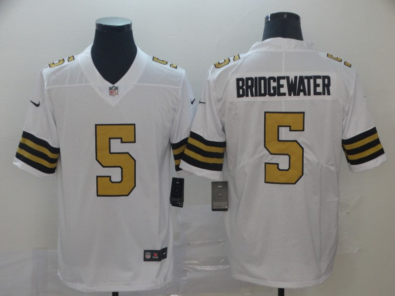 Men's New Orleans Saints Teddy Bridgewater #5 White Player Game Jerseys