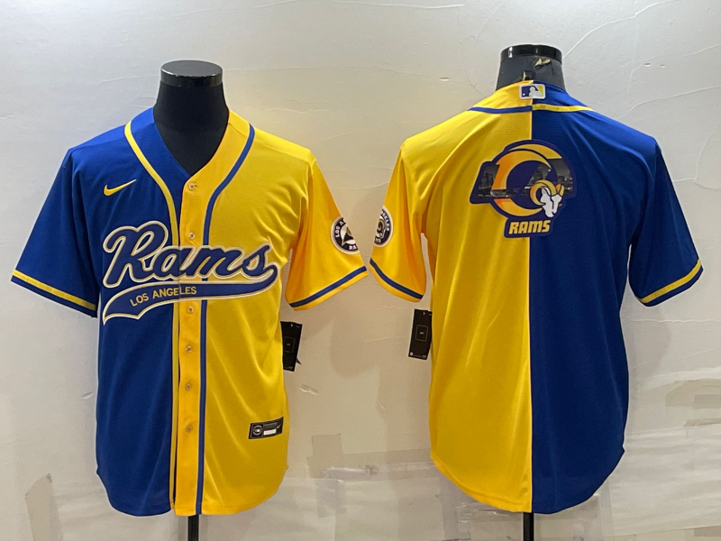 Men's Los Angeles Rams Blue/Yellow Game Jerseys