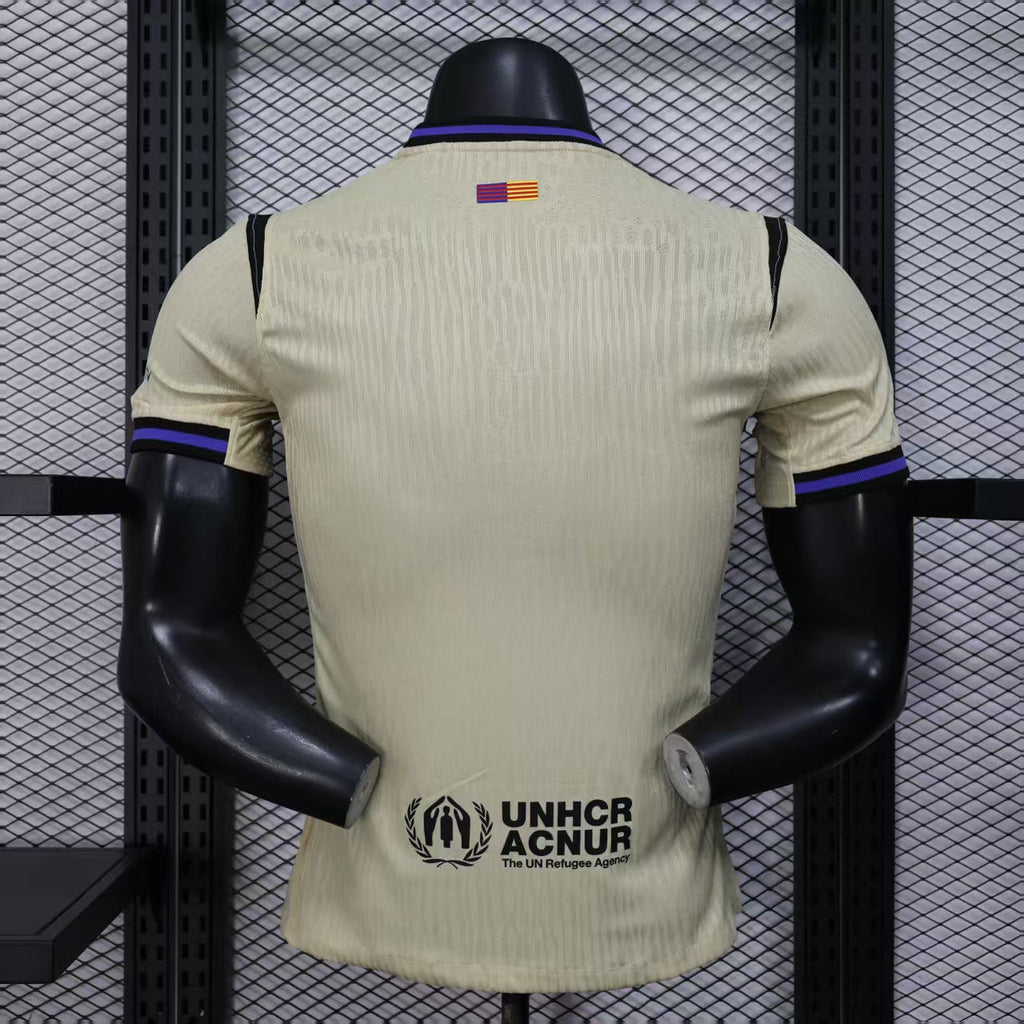 2025-26 Barcelona Away Player Version JerseyYOUTH