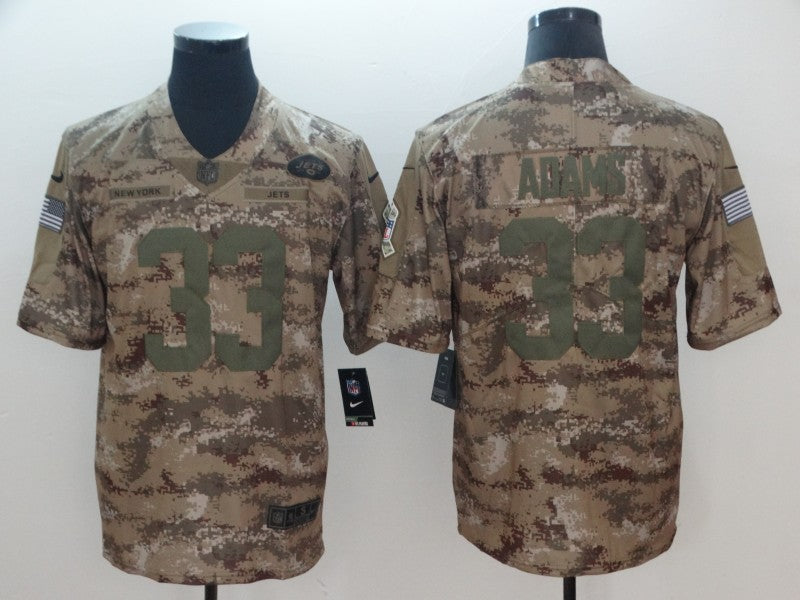 Men's New York Jets Jamal Adams #33 Camouflage Game Jerseys