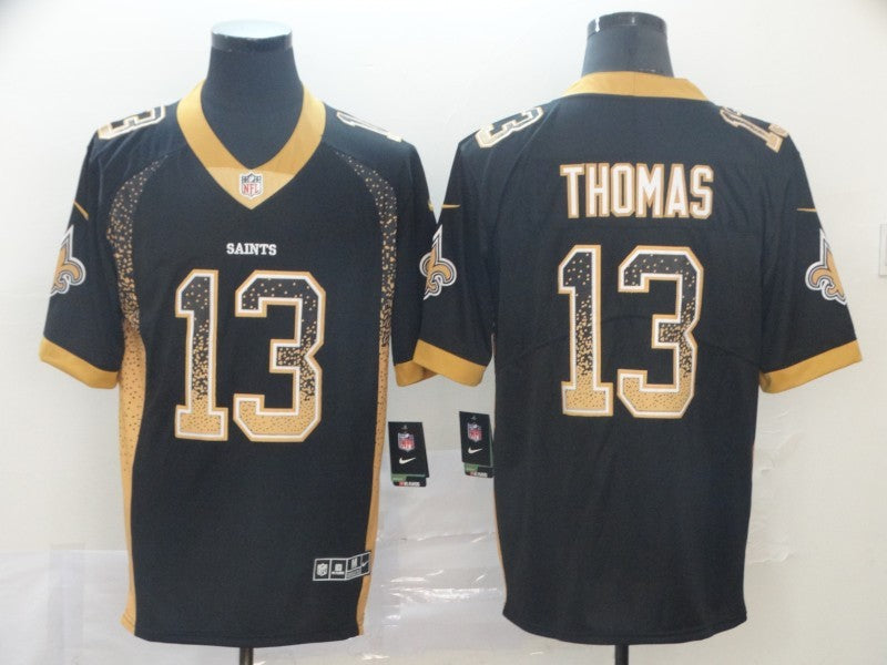 Men's New Orleans Saints Michael Thomas #13 Black Team Game Jerseys