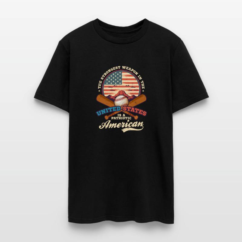 4th Of July Baseball Strongest Weapon Patriotic