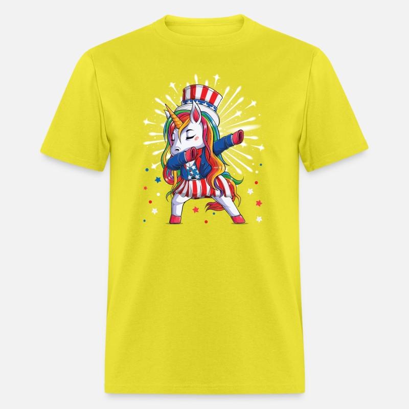 4th of July Dabbing Unicorn Uncle Sam Girls