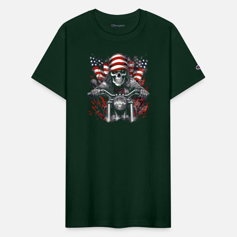 4th of July Skull Biker
