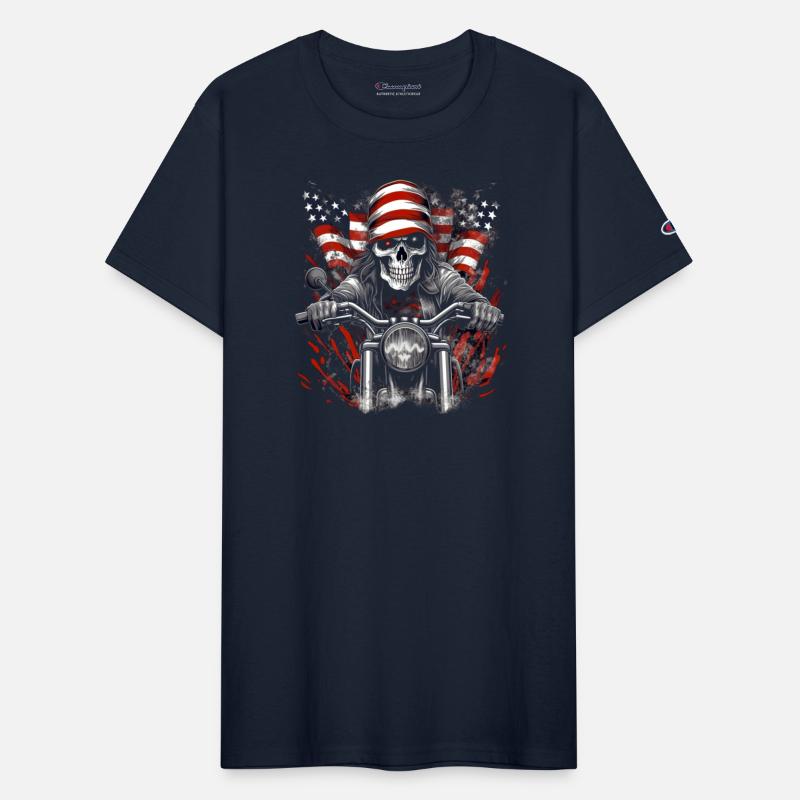 4th of July Skull Biker