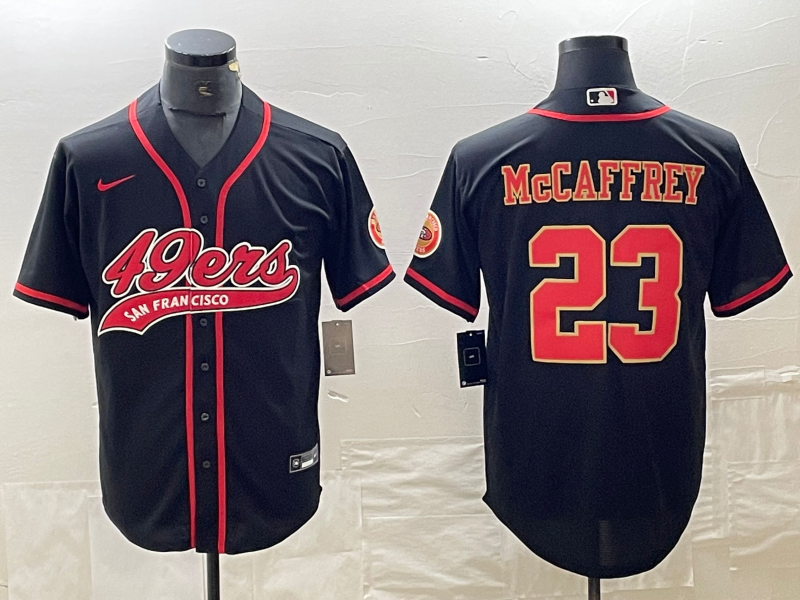 Men's San Francisco 49ers Christian McCaffrey #23 Black Fashion Jerseys Joint Edition