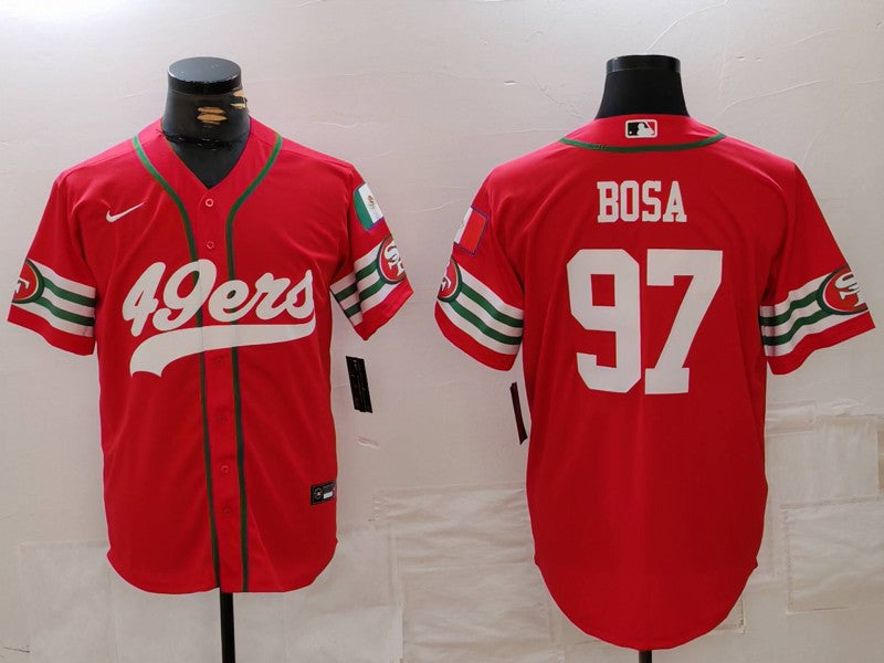 Men's San Francisco 49ers Nick Bosa #97 Scarlet Player Game Jerseys