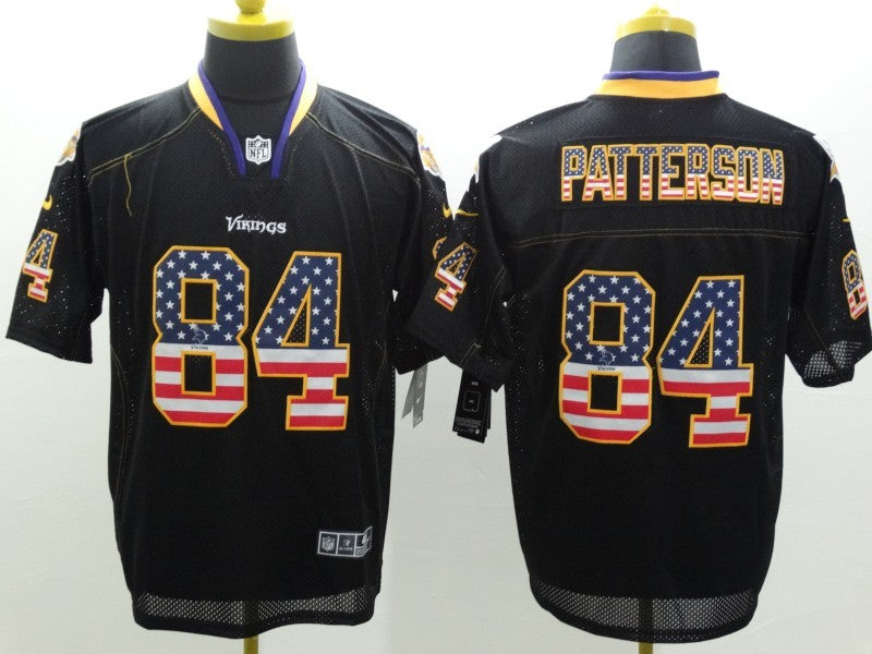 Men's Minnesota Vikings Cordarrelle Patterson #84 Black Game Jerseys