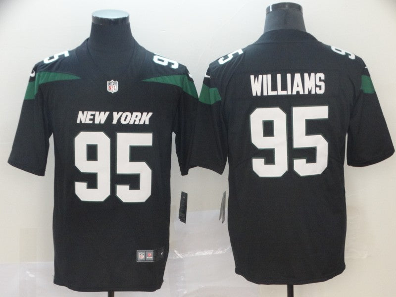 Men's New York Jets Quinnen Williams Black Game Jerseys
