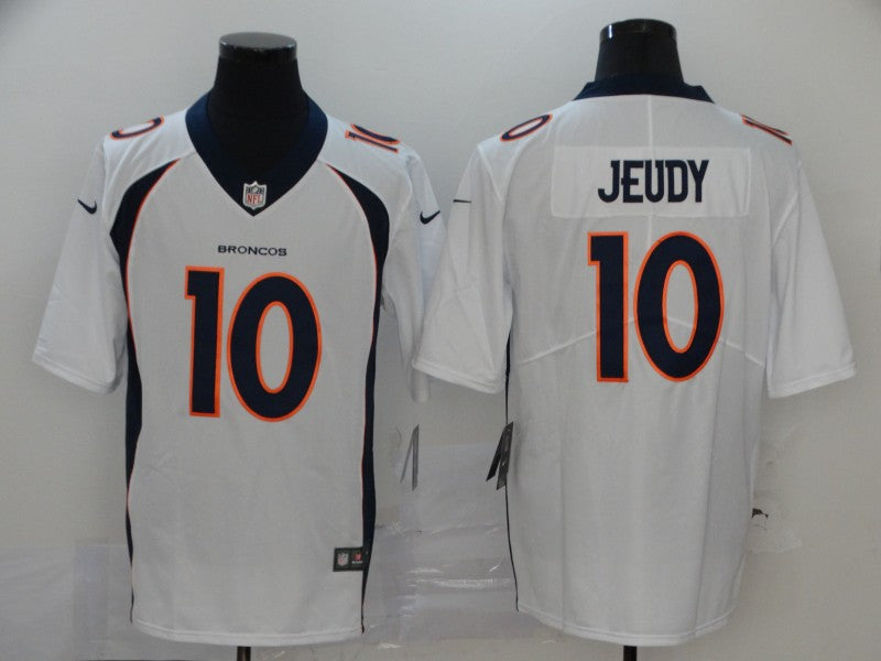 Men's Denver Broncos Jerry Jeudy #10 White Game Jerseys