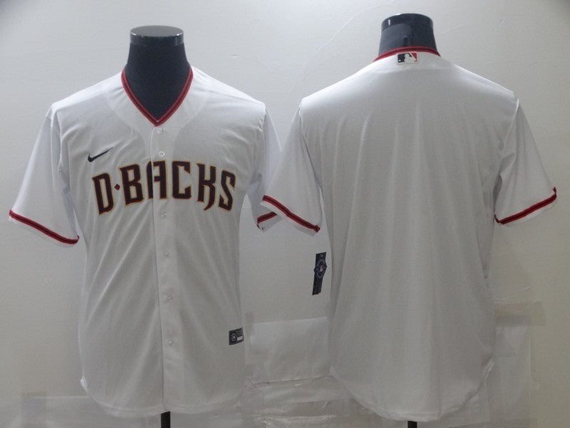 Men's Arizona Diamondbacks White Replica Blank Jerseys