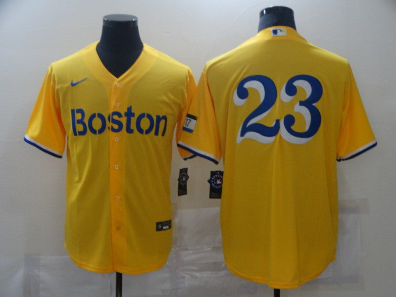 Men's Boston Red Sox Dennis Boyd #23 Gold City Connect Replica Player Jerseys