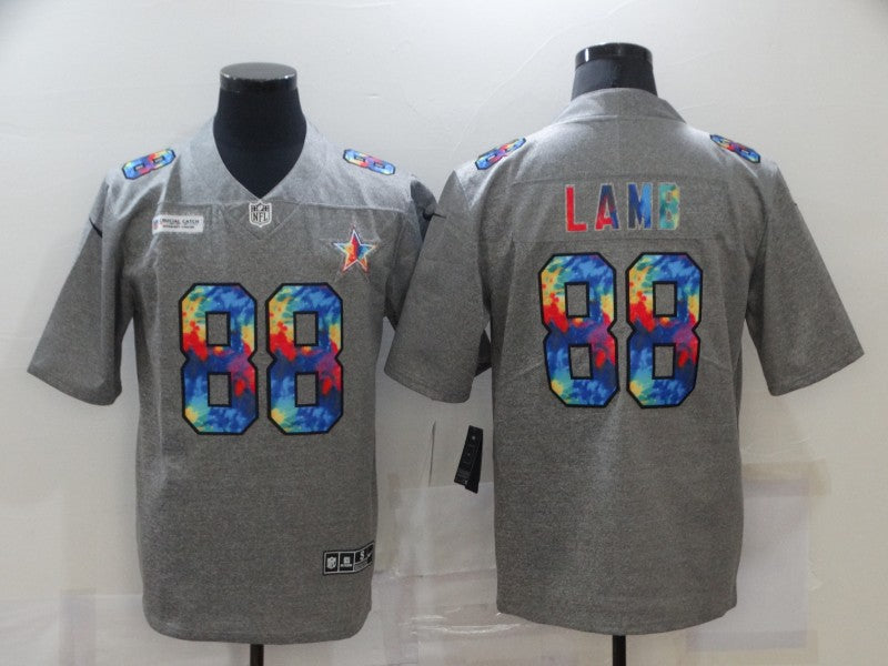 Men's Dallas Cowboys CeeDee Lamb #88 Gray Game Player Jerseys