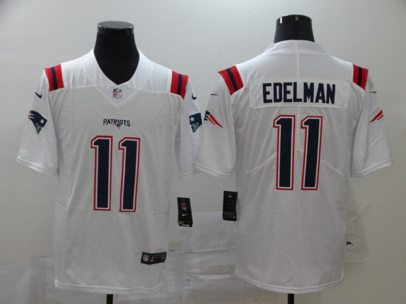 Men's New England Patriots Julian Edelman #11 White Game Player Jerseys