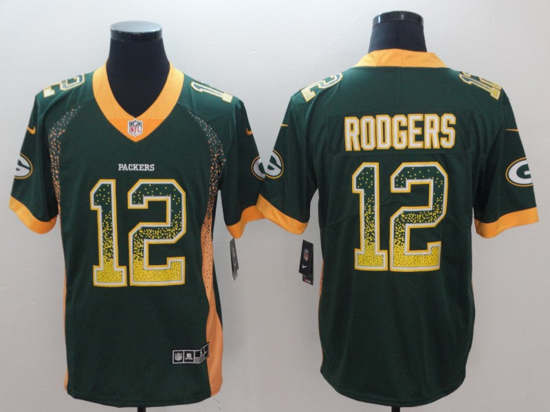 Men's Green Bay Packers Aaron Rodgers #12 Green Alternate Game Jerseys
