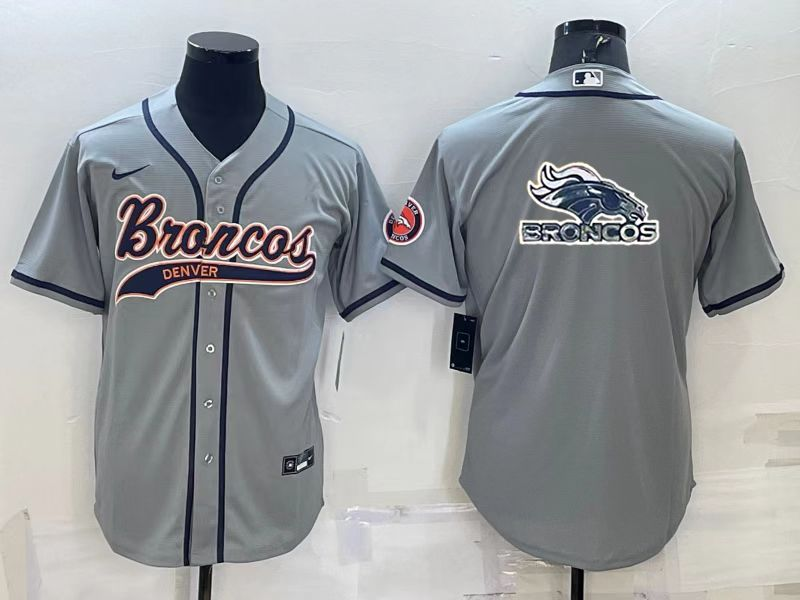 Men's Denver Broncos Gray Game Jerseys