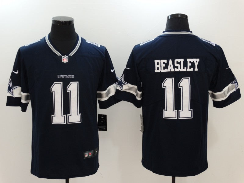 Men's Dallas Cowboys Cole Beasley #11 Navy Game Player Jerseys