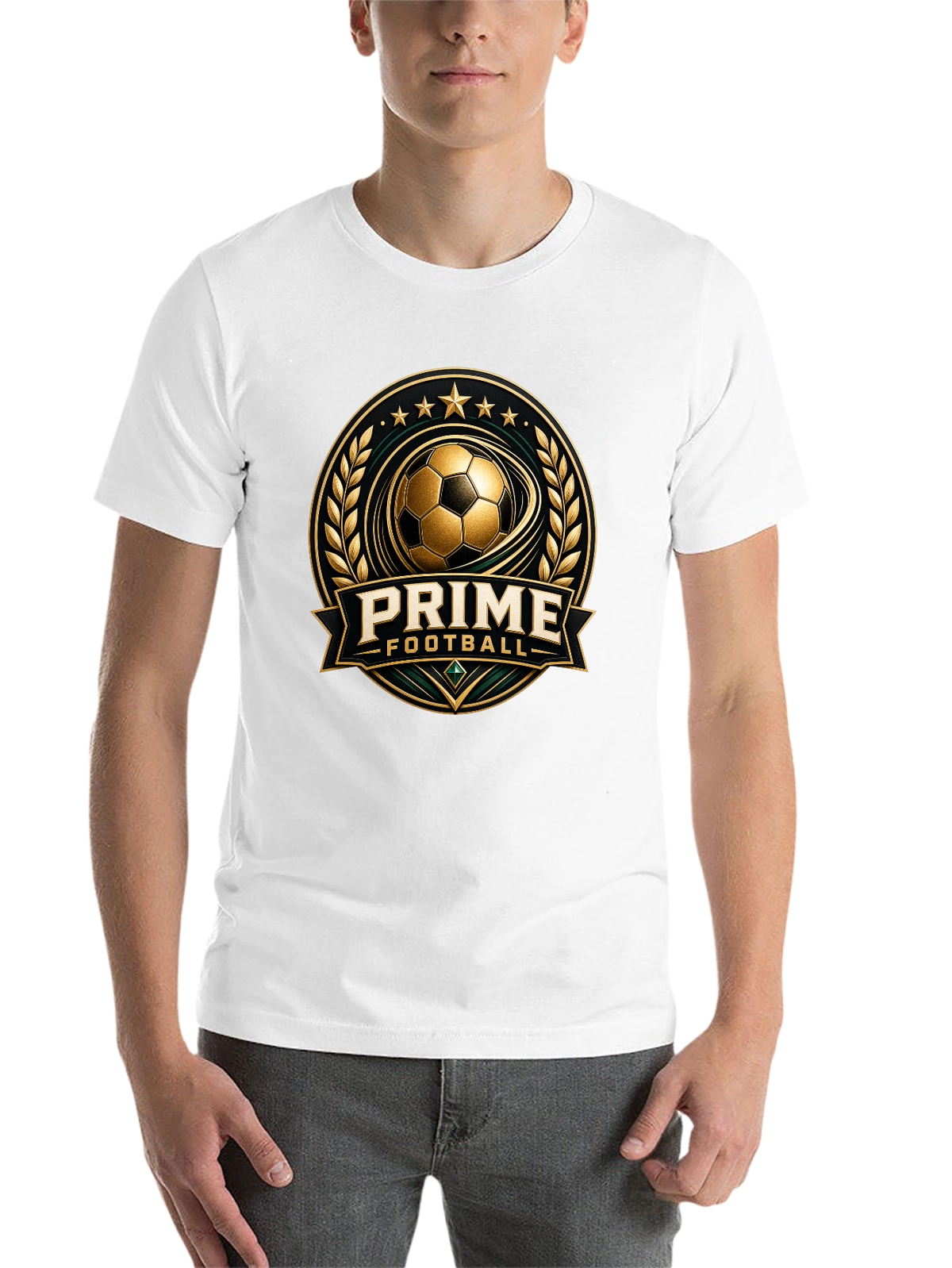 Gridiron Gladiator – Football Warrior Spirit Premium Tee