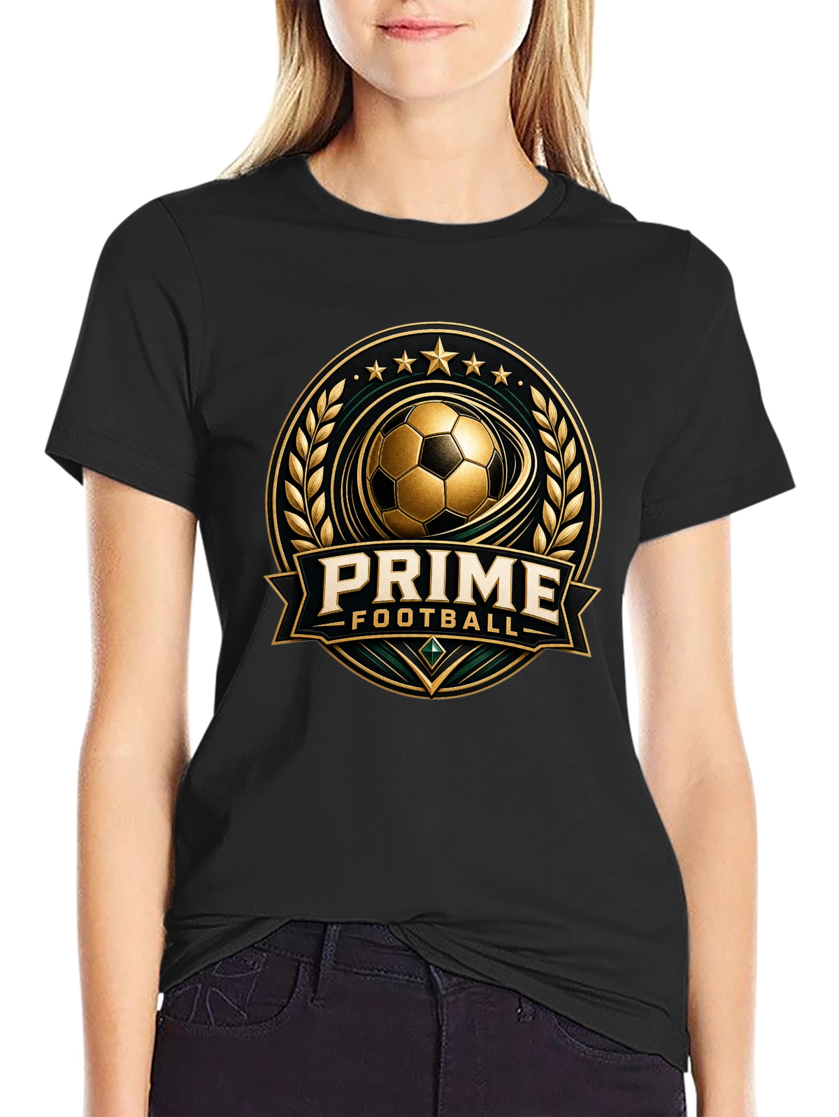 Gridiron Gladiator – Football Warrior Spirit Premium Tee