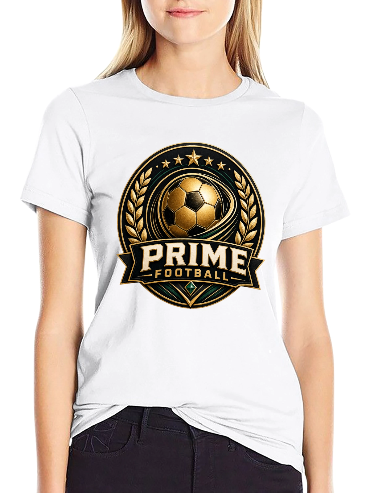 Gridiron Gladiator – Football Warrior Spirit Premium Tee