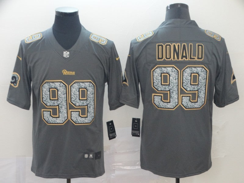 Men's Los Angeles Rams Aaron Donald #99 Gray Player Game Jerseys