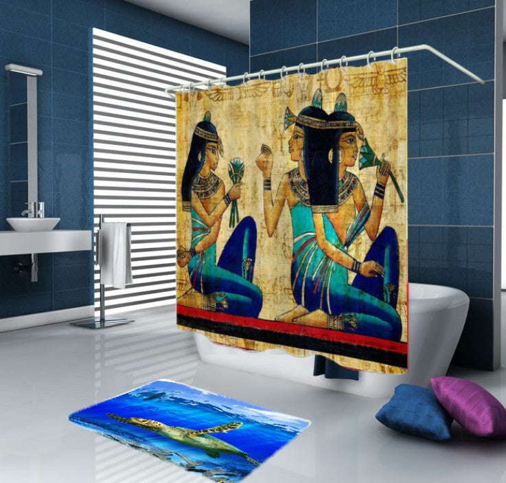 Egyptian Girl Shower Curtain – Unique Bathroom Decor