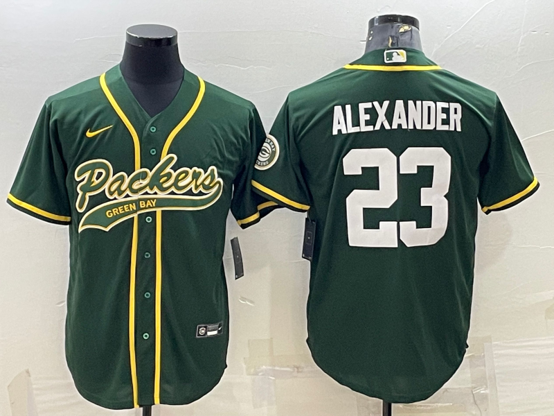 Men's Green Bay Packers Jaire Alexander #23 Green Game Jerseys Joint Edition