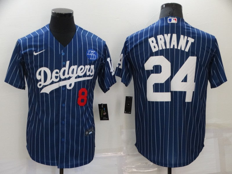Men's Los Angeles Dodgers Kobe Bryant #8-24 Blue Player Jerseys