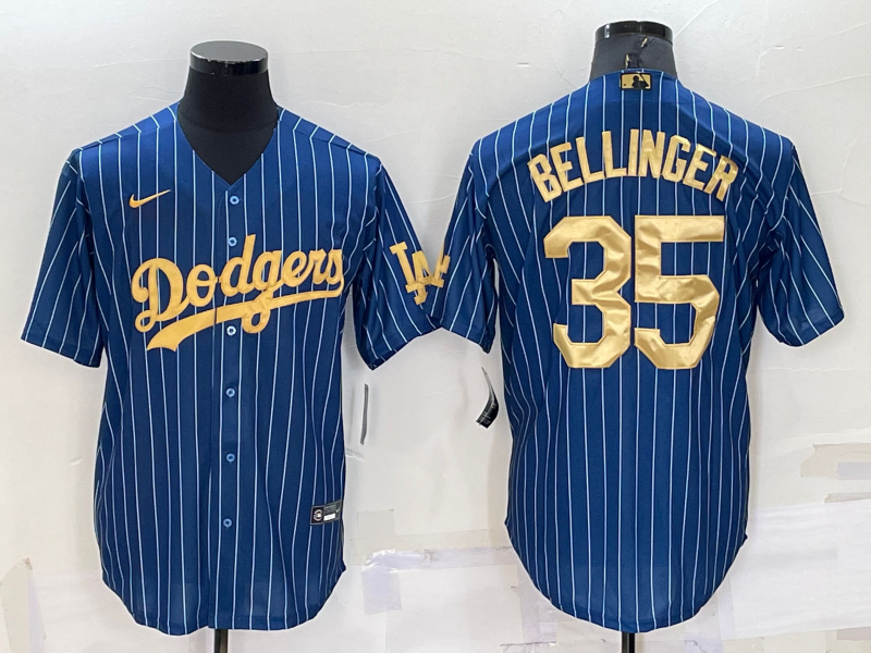 Men's Los Angeles Dodgers Cody Bellinger #35 Blue Replica Game Jerseys