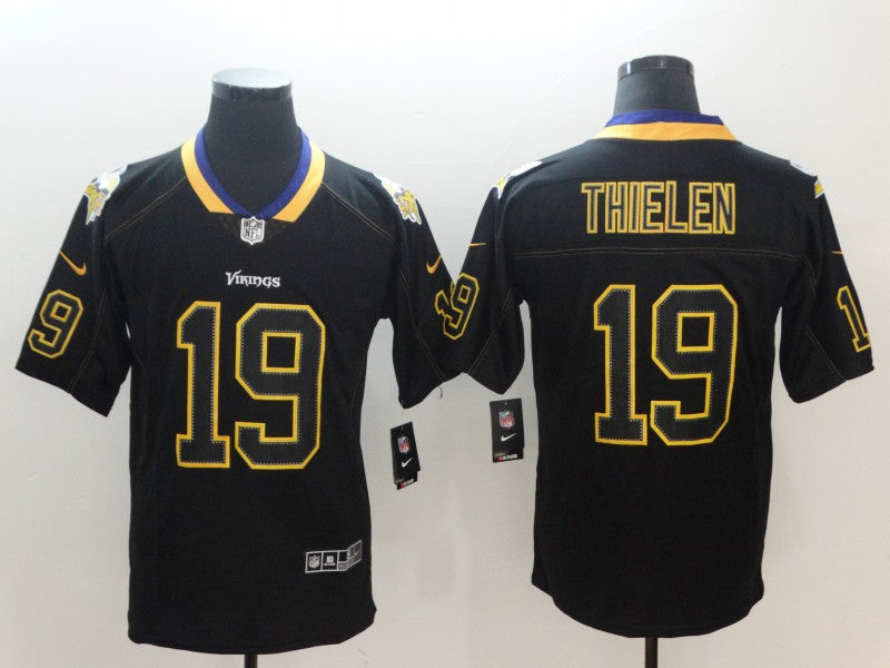 Men's Minnesota Vikings #19 Adam Thielen Black Alternate Game Jerseys