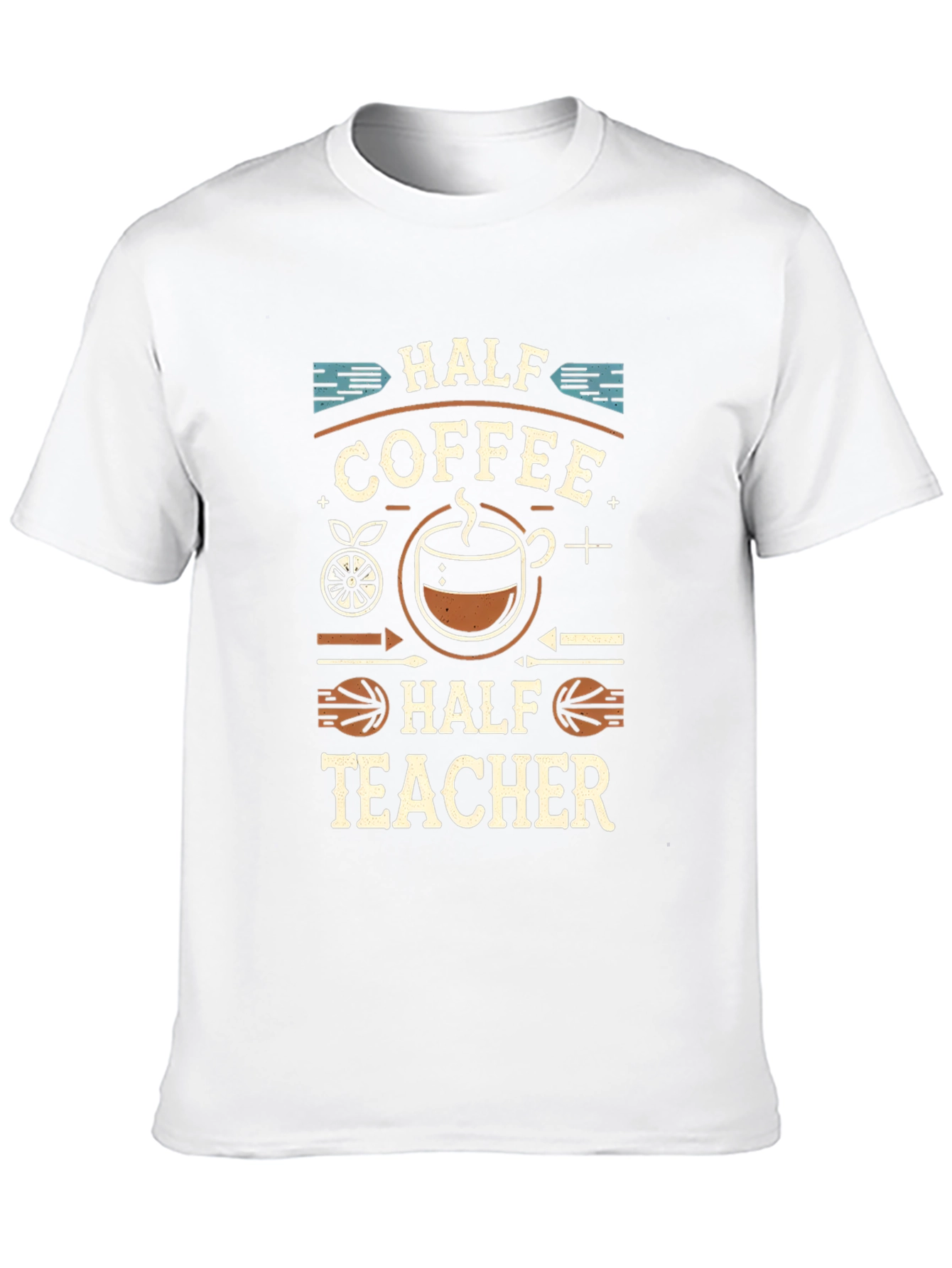 Half Coffee Half Teacher T-Shirt
