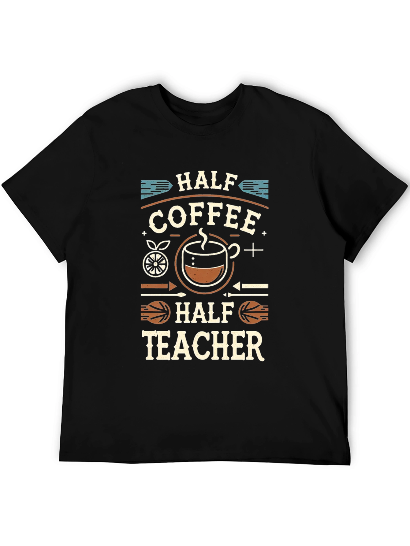 Half Coffee Half Teacher T-Shirt