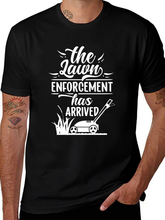 Lawn Enforcement T-Shirt: Funny Yard Work Tee