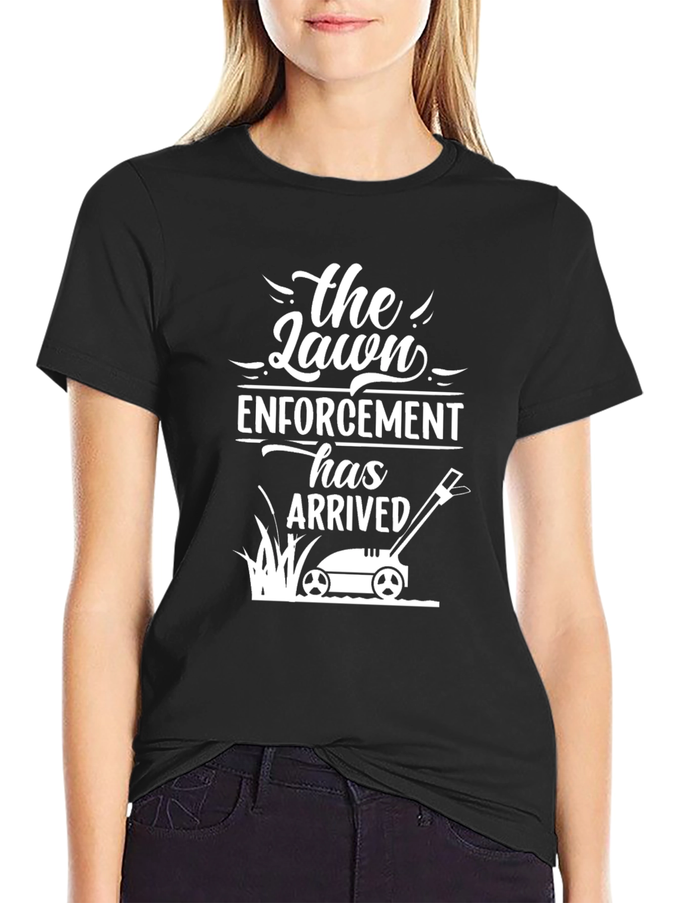 Lawn Enforcement T-Shirt: Funny Yard Work Tee