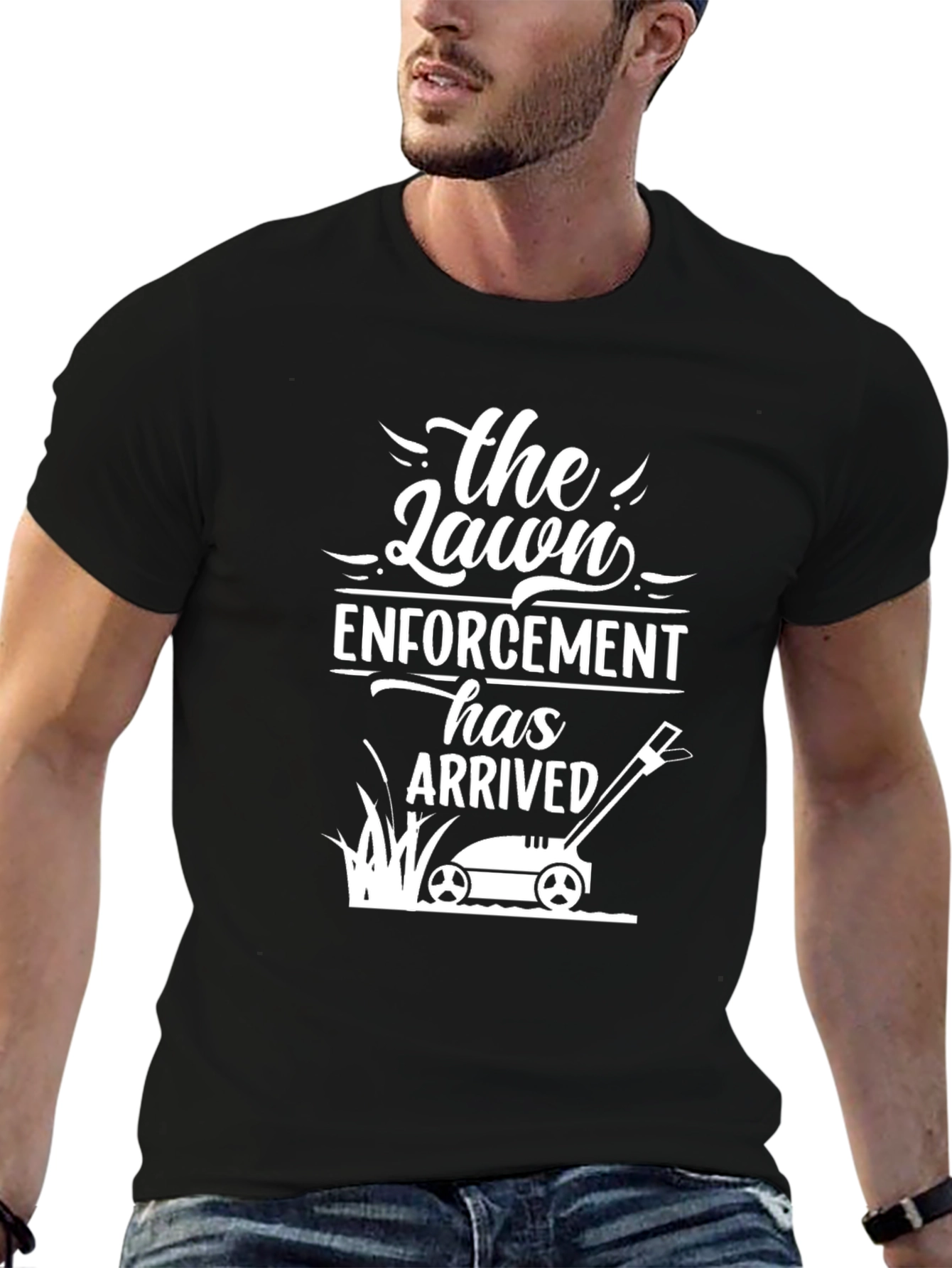 Lawn Enforcement T-Shirt: Funny Yard Work Tee