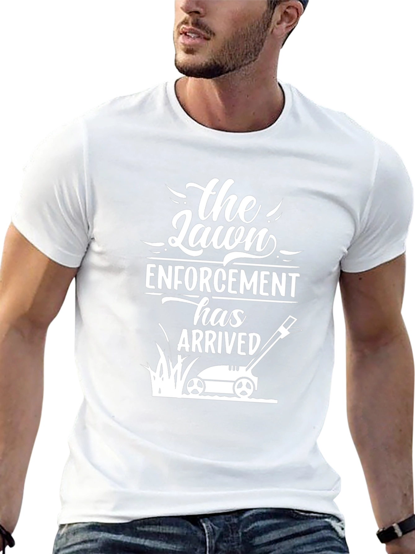 Lawn Enforcement T-Shirt: Funny Yard Work Tee