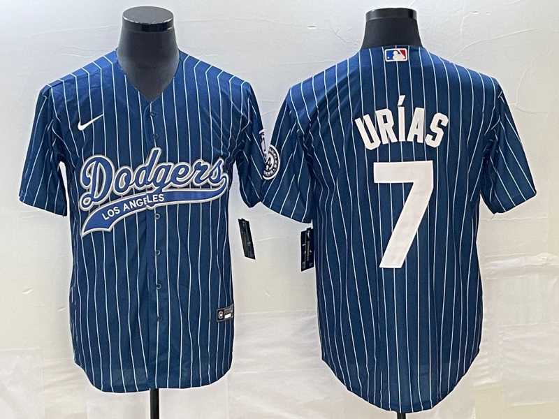 Men's Los Angeles Dodgers Julio Urias #7 Blue Player Jerseys Joint Edition