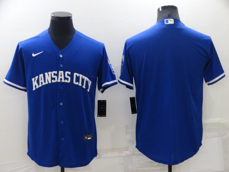 Men's Kansas City Royals Royal Alternate Replica Team Blank Jerseys
