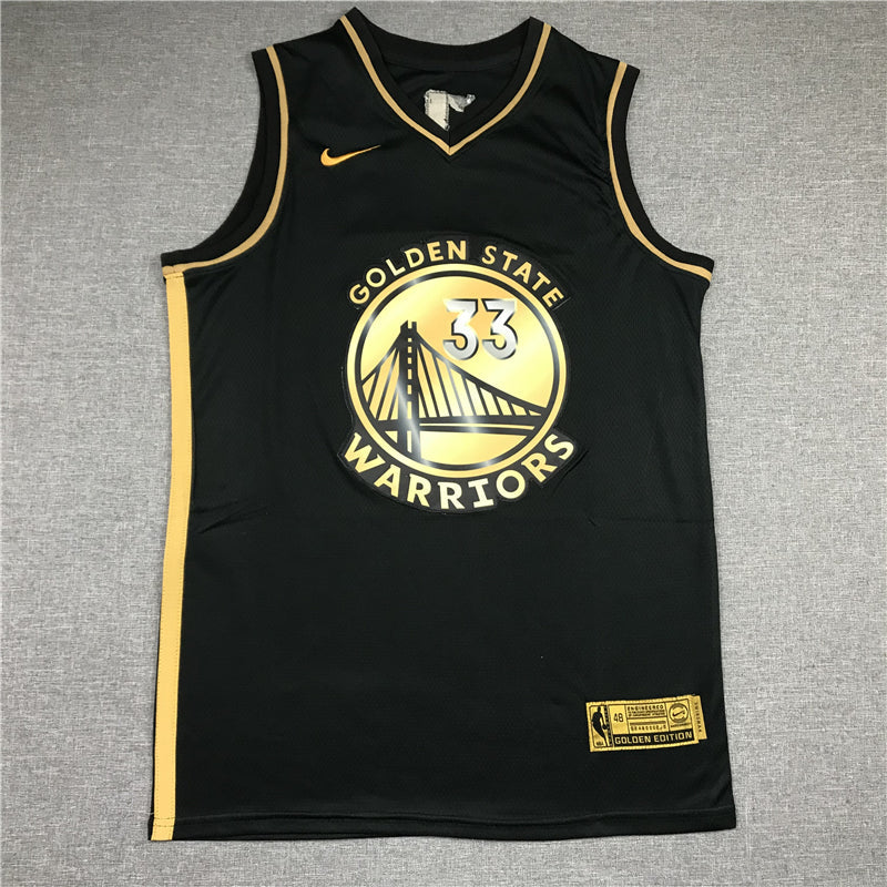 Men's Golden State Warriors James Wiseman #33 Black Classic Player Jerseys